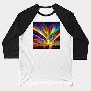 A Colorful sky - best selling Baseball T-Shirt